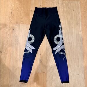 Ultracor Black and Blue Snake Print Leggings
